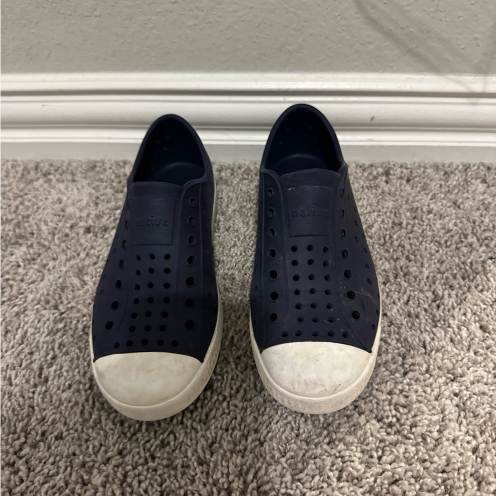 Native Shoes Blue and White Perforated Sneakers